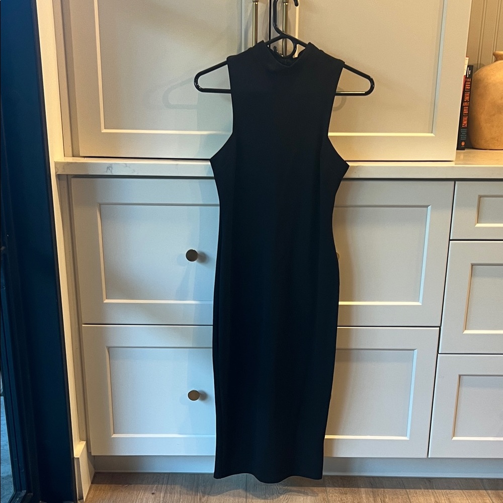 Nasty Gal Black Midi Dress